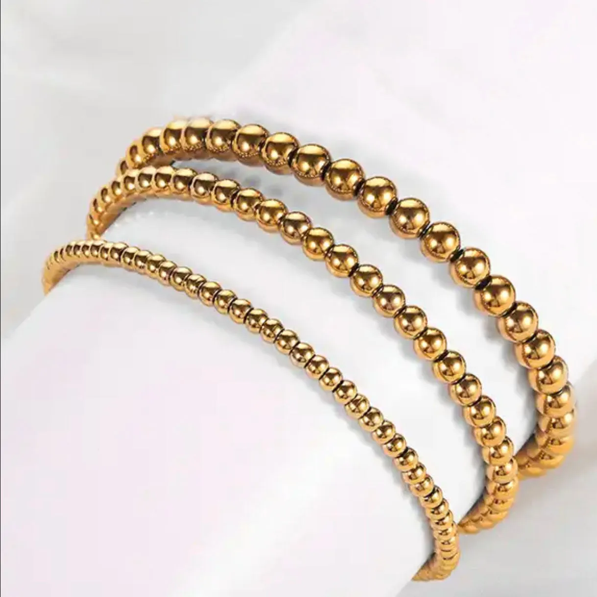 Gold Beaded Bracelet