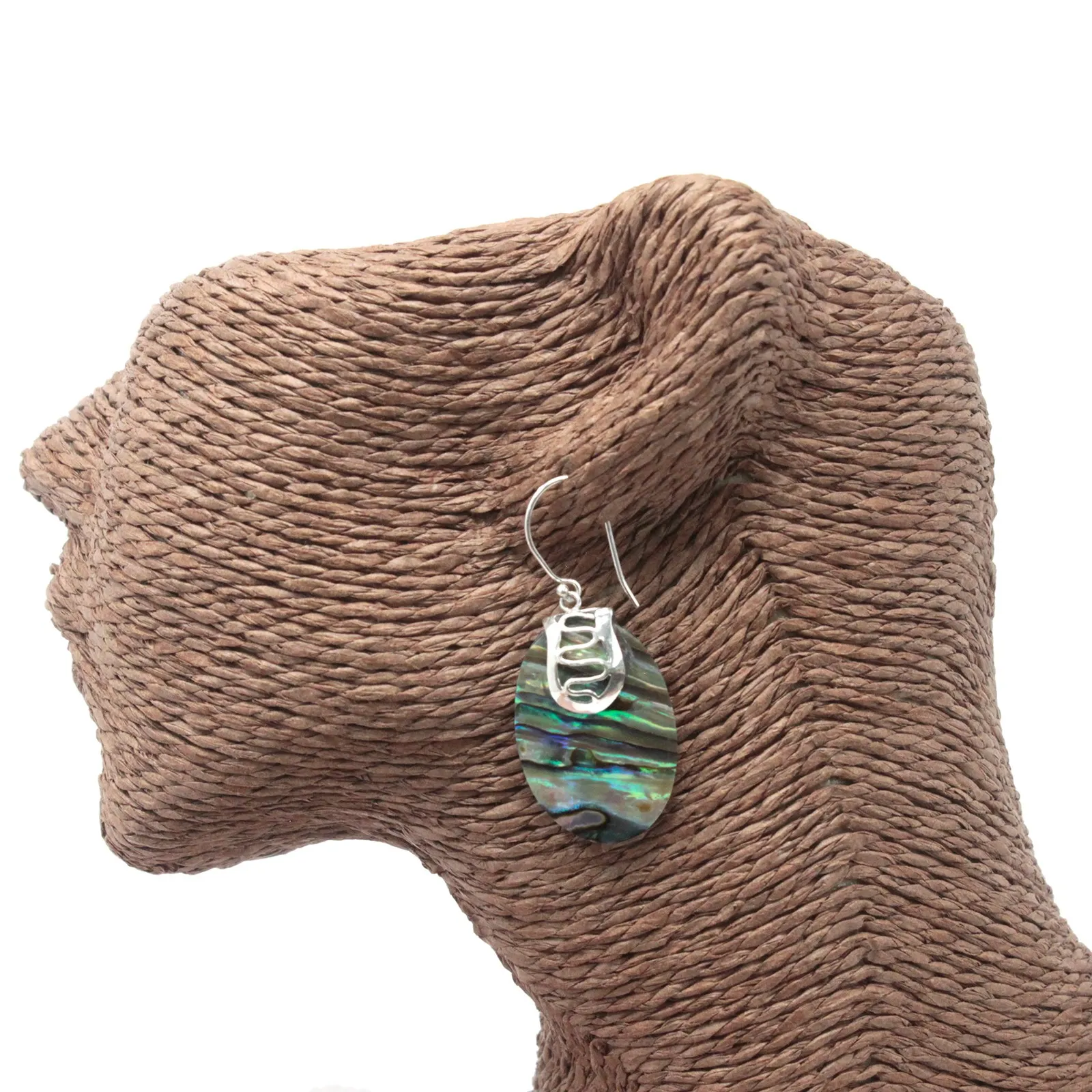 Handmade Abalone Shell & Silver Earrings - Exquisite Bali Design