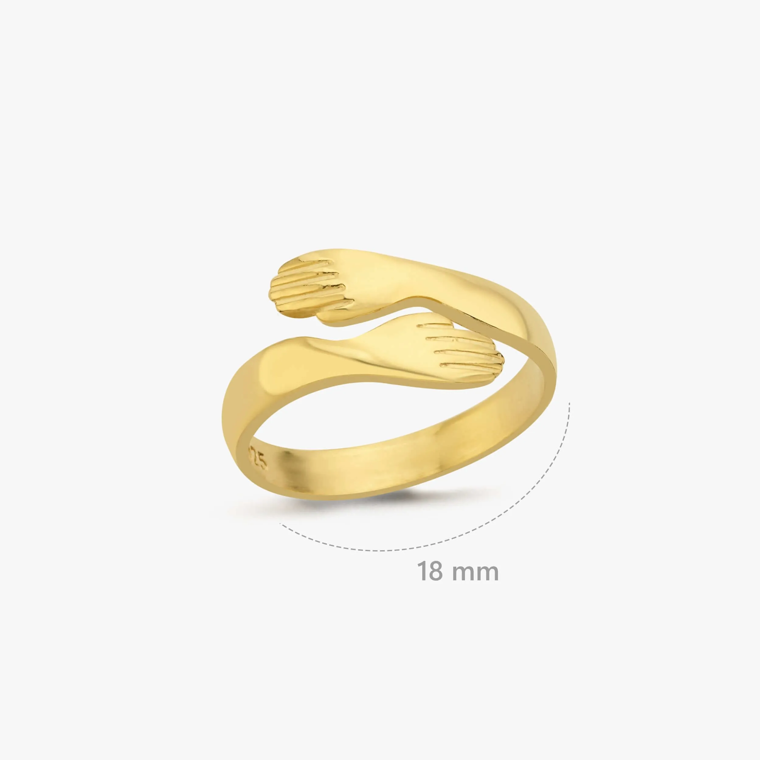 Hug Ring | 14K Gold Vermeil