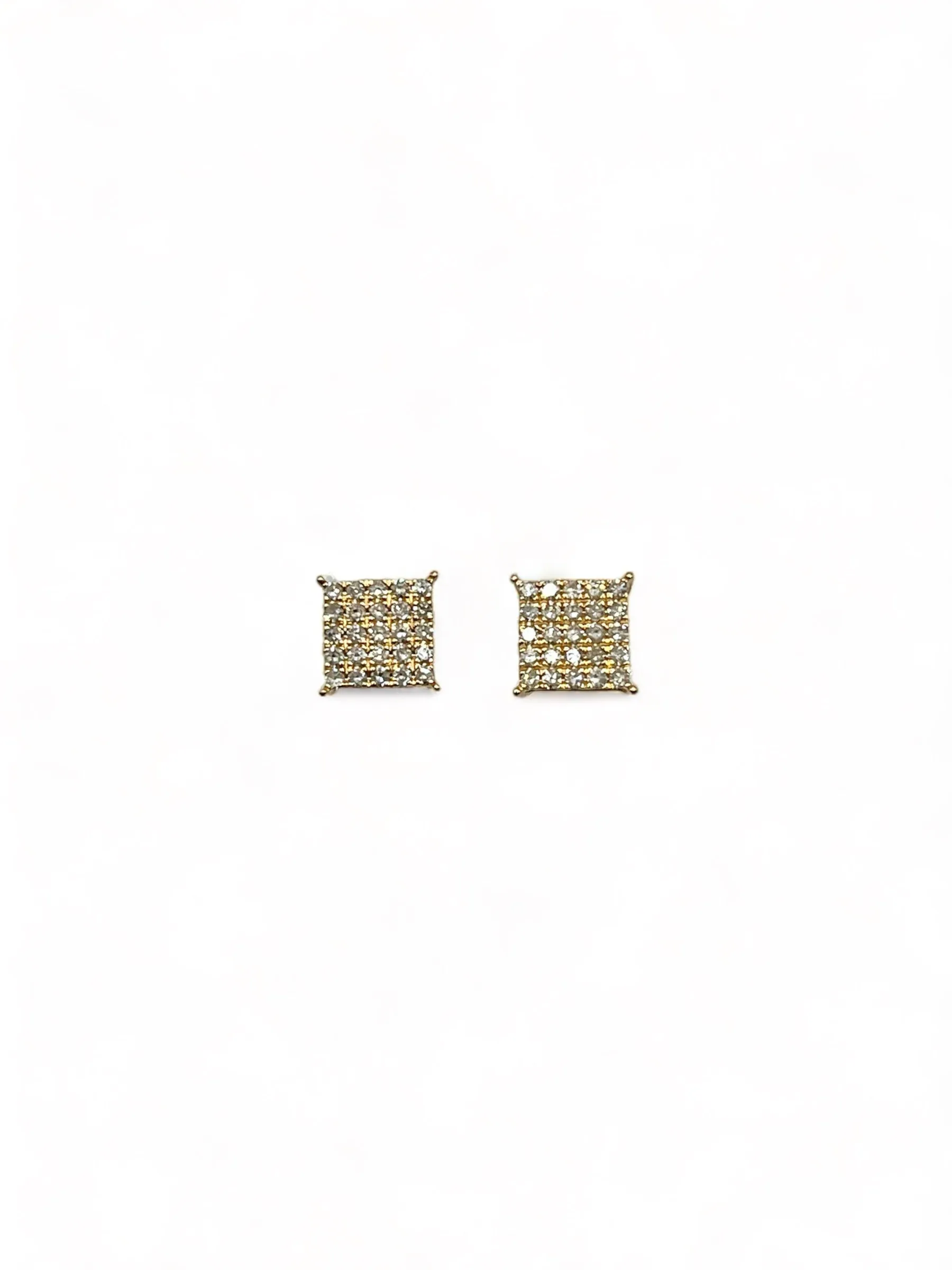 ILLUSION DIAMOND SQUARE EARRINGS