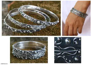 Inspiration Sterling Silver Bangle Bracelet