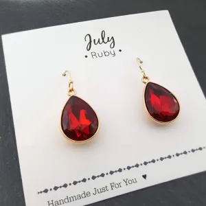 July Birthstone Earrings