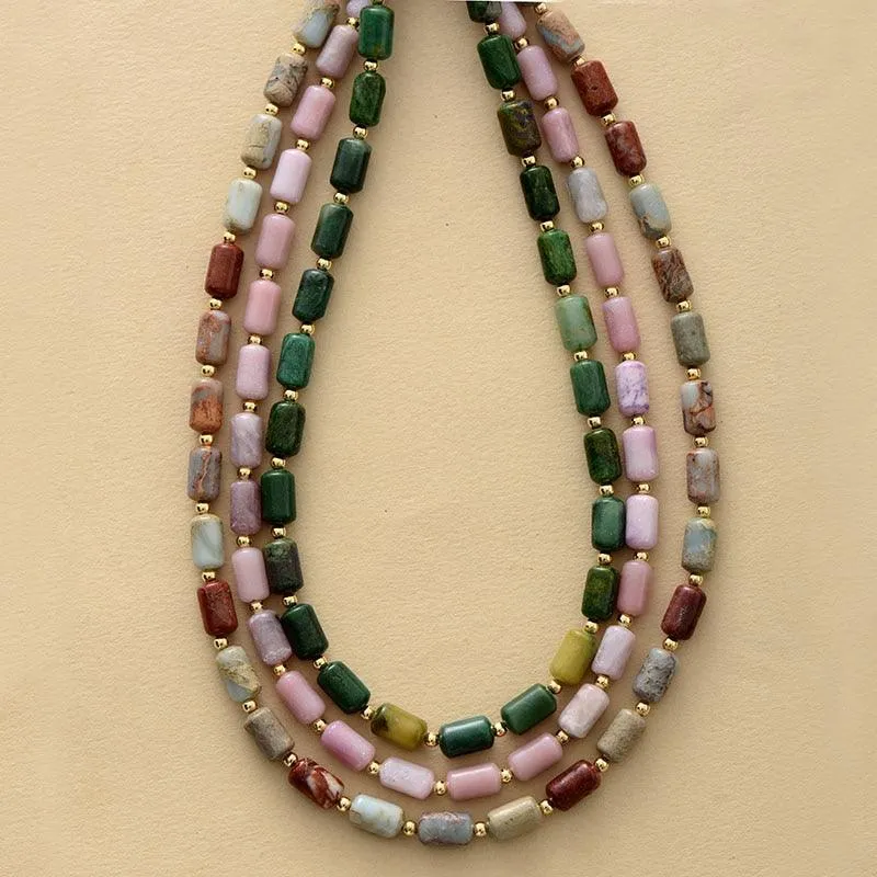 Maranirra Earthy Emperor Jasper Choker Necklace