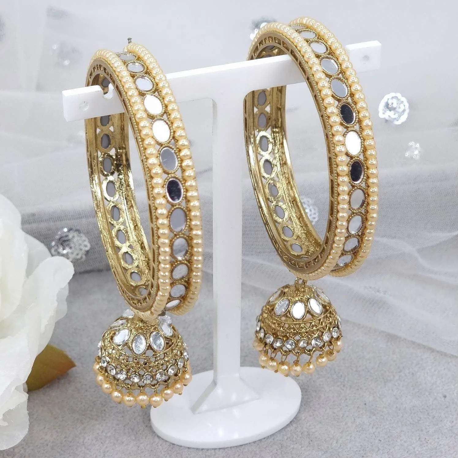 Mehar Mirror Jhumka Bangles