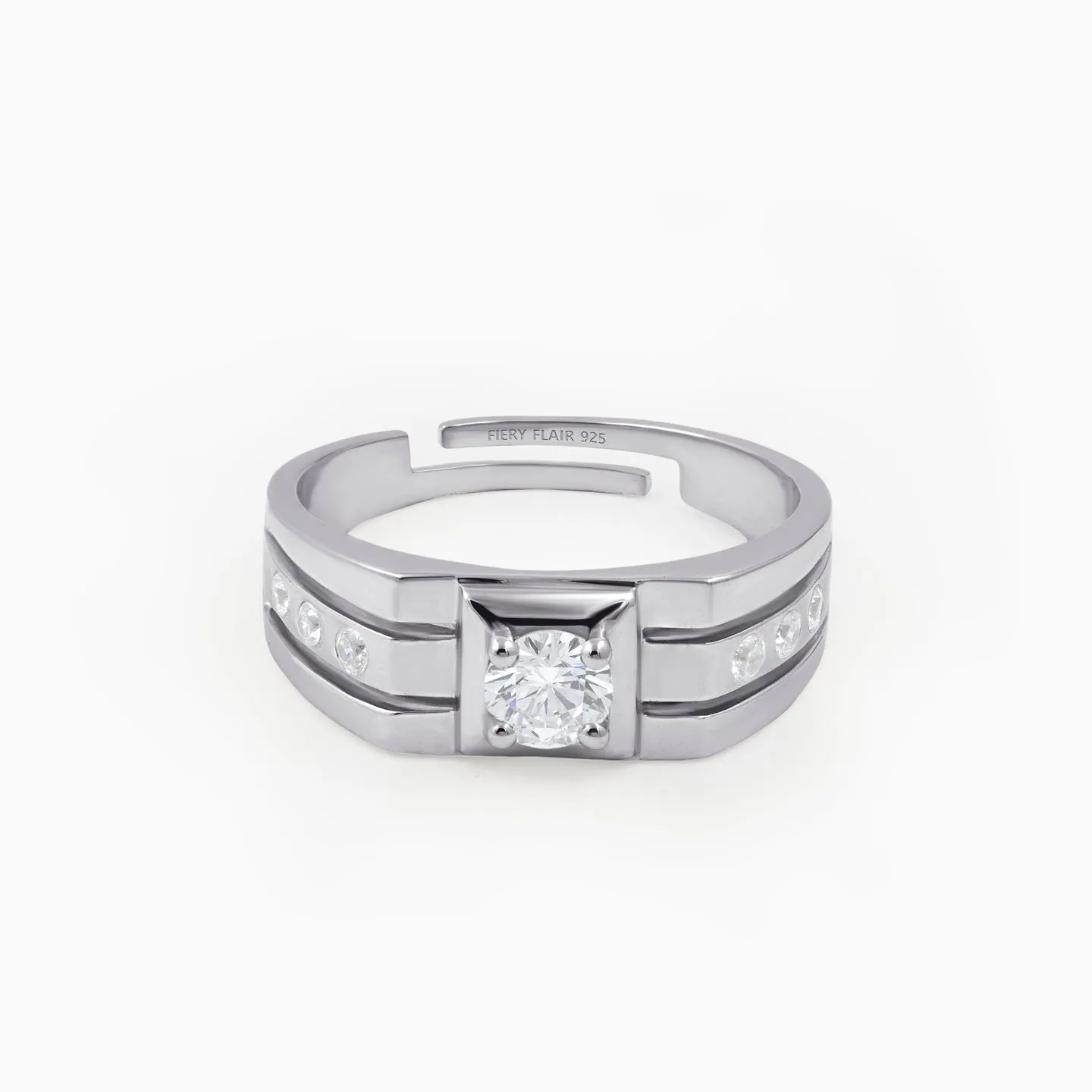 Men's Solitary Sliver Ring