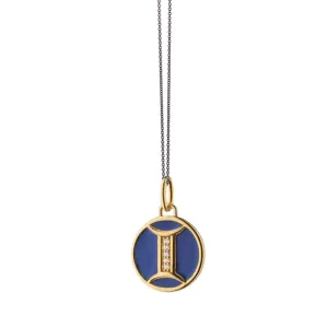 Mini "Gemini" Enamel Vermeil Charm