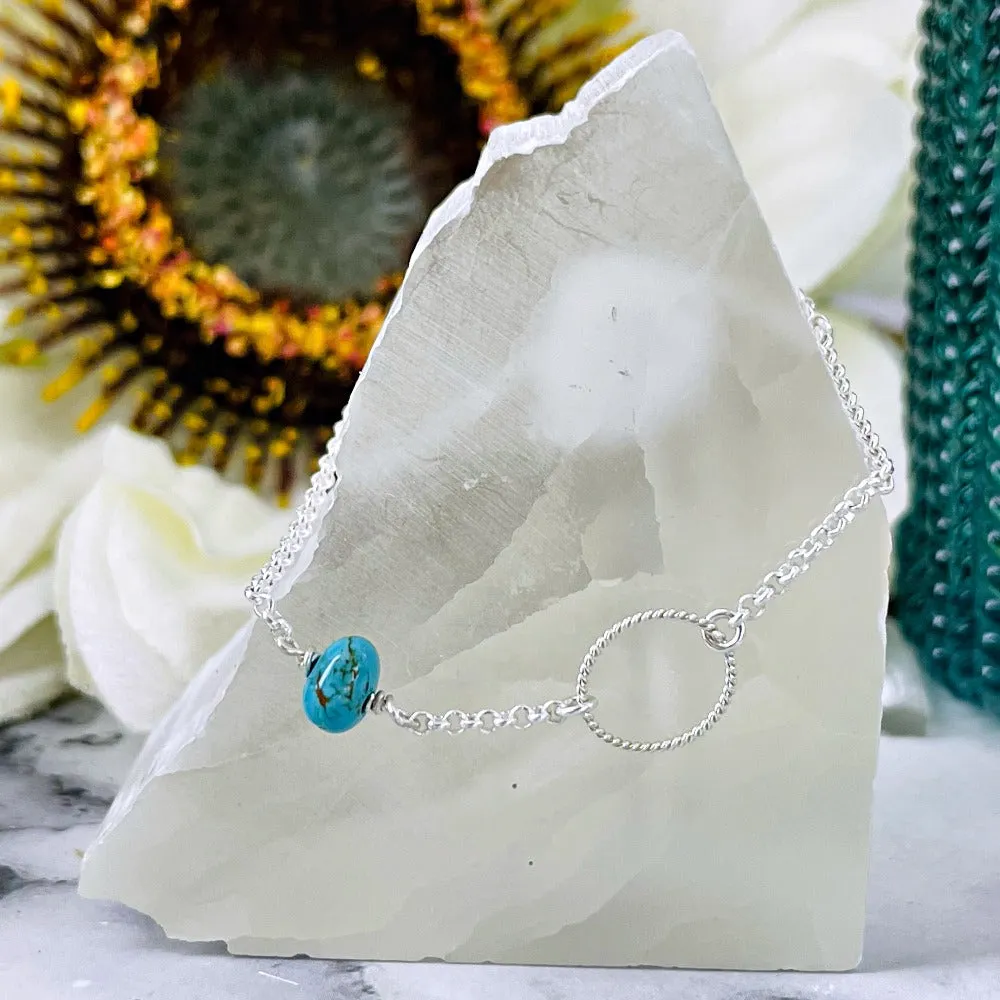 Minimalist Turquoise Nugget Necklace