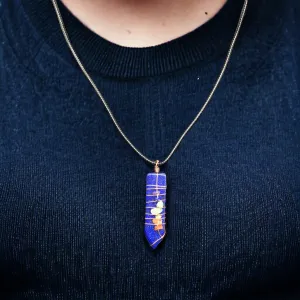 Natural Sword Chakra Unisex Blue Pendant