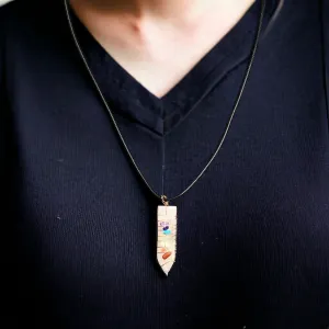 Natural Sword Chakra Unisex White Pendant