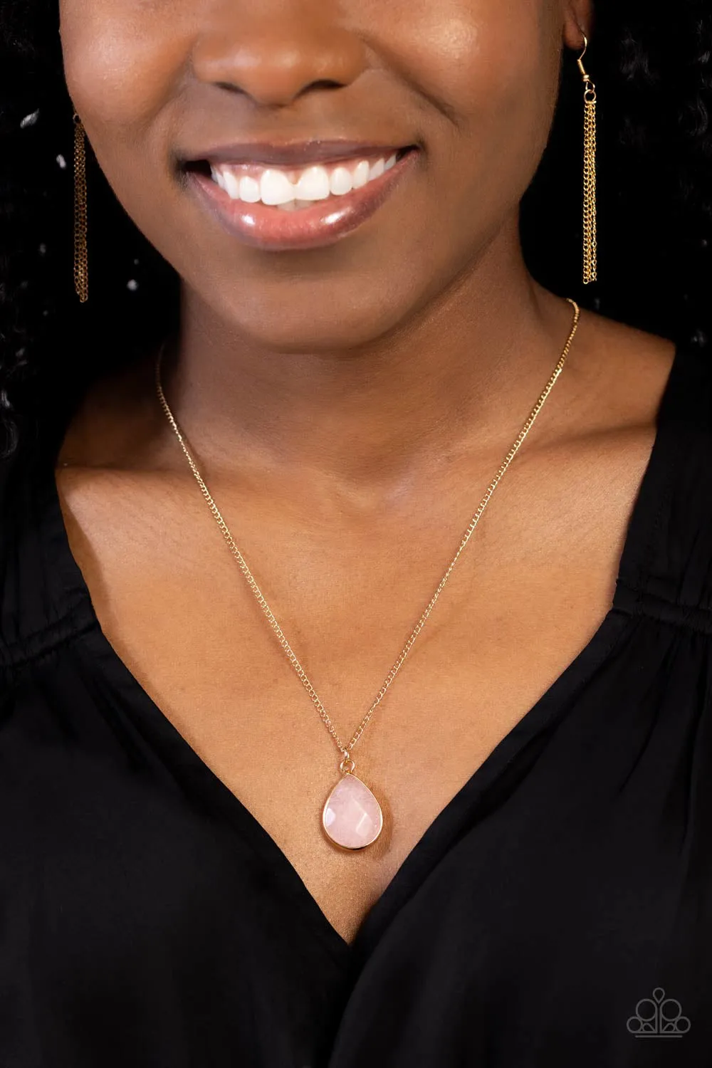 Necklaces Sparkling Stones - Pink N209