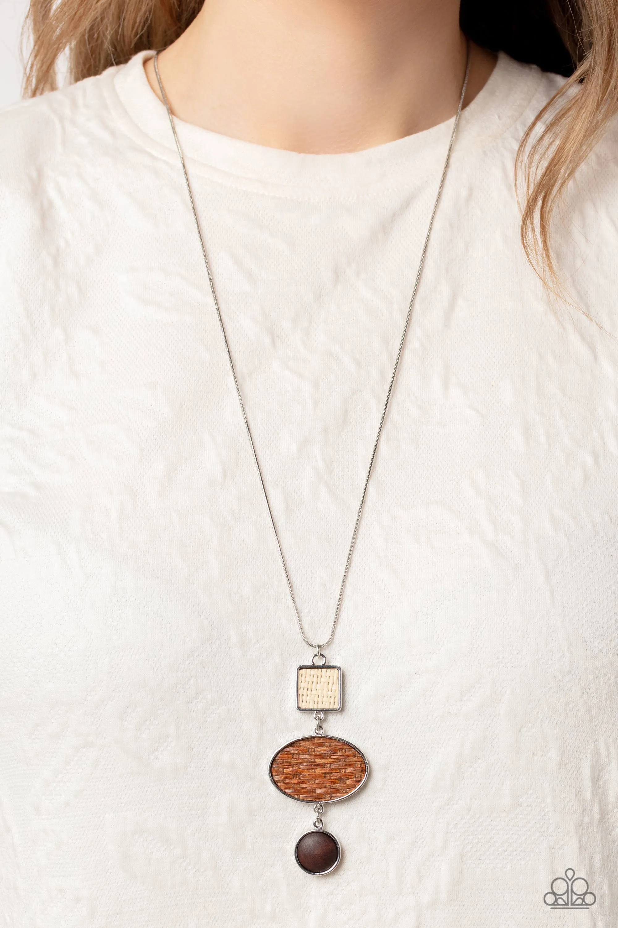 Necklaces Walk the TWINE - Brown N2063