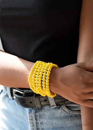 Paparazzi Bracelet ~ Diving in Maldives - Yellow