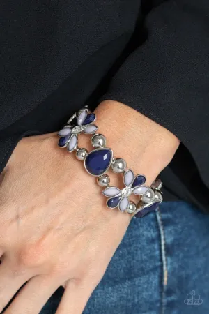 Paparazzi Bracelet ~ Fabulously Flourishing - Blue