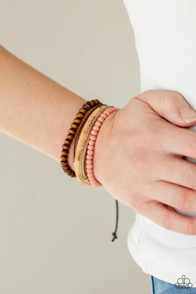 Paparazzi Bracelet ~ STACK To Basics - Pink