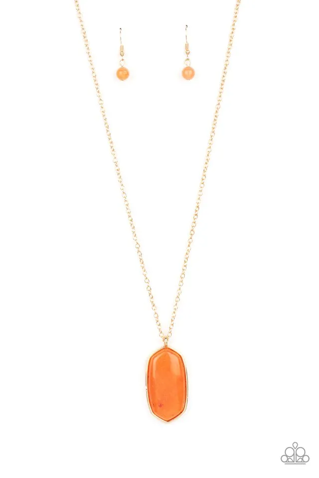 Paparazzi Necklace ~ Elemental Elegance - Orange