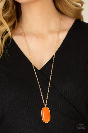 Paparazzi Necklace ~ Elemental Elegance - Orange