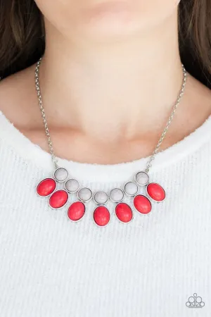 Paparazzi Necklace ~ Environmental Impact - Red