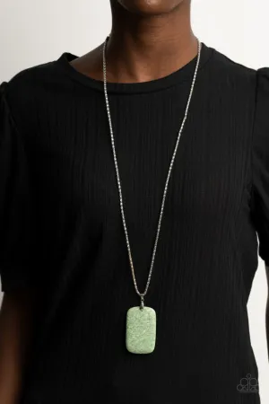 Paparazzi Necklace ~ Fundamentally Funky - Green