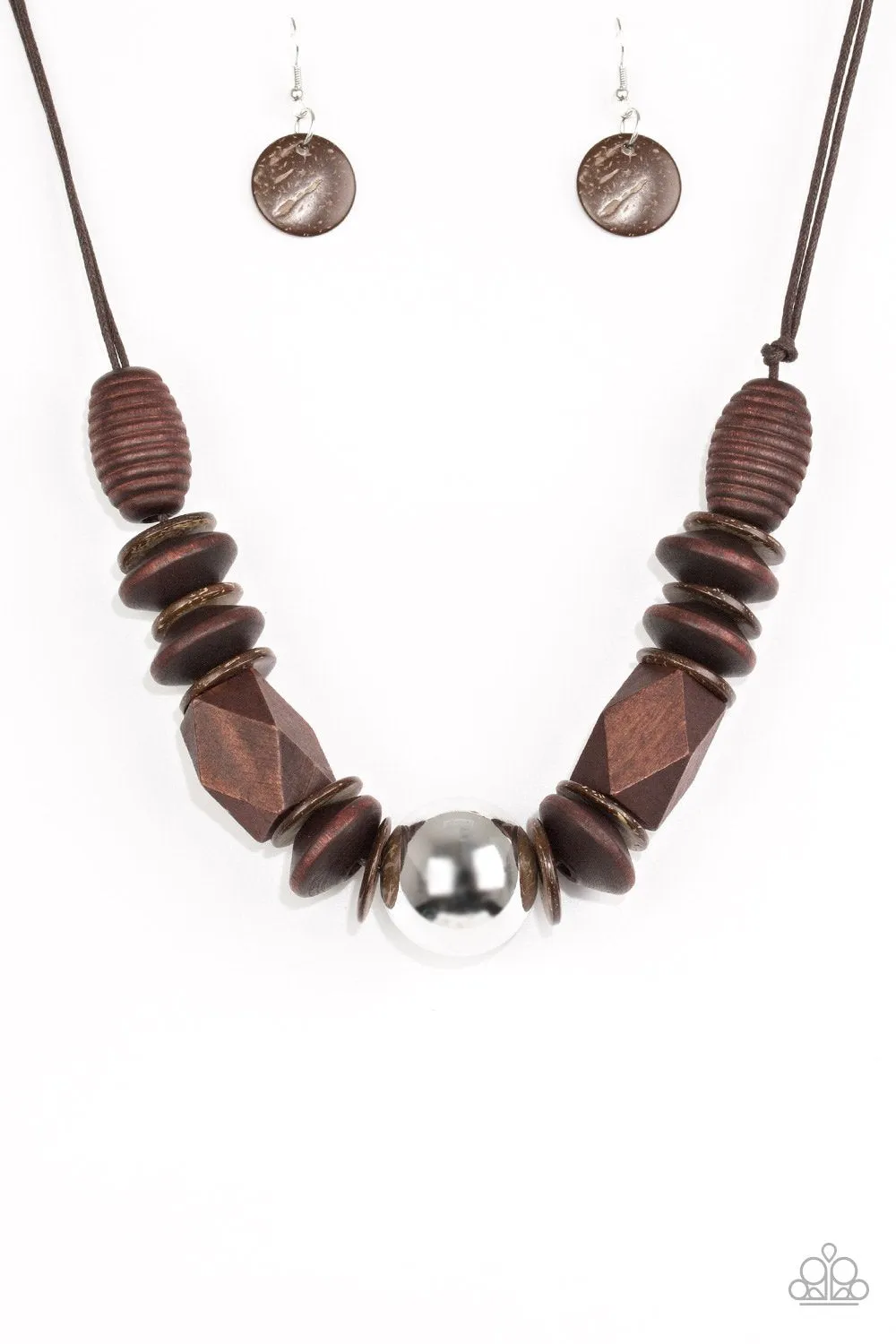 Paparazzi Necklace ~ Grand Turks Getaway - Brown