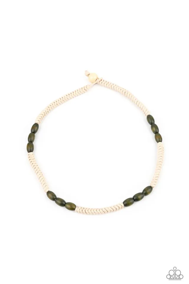 Paparazzi Necklace ~ Tahiti Tide - Green