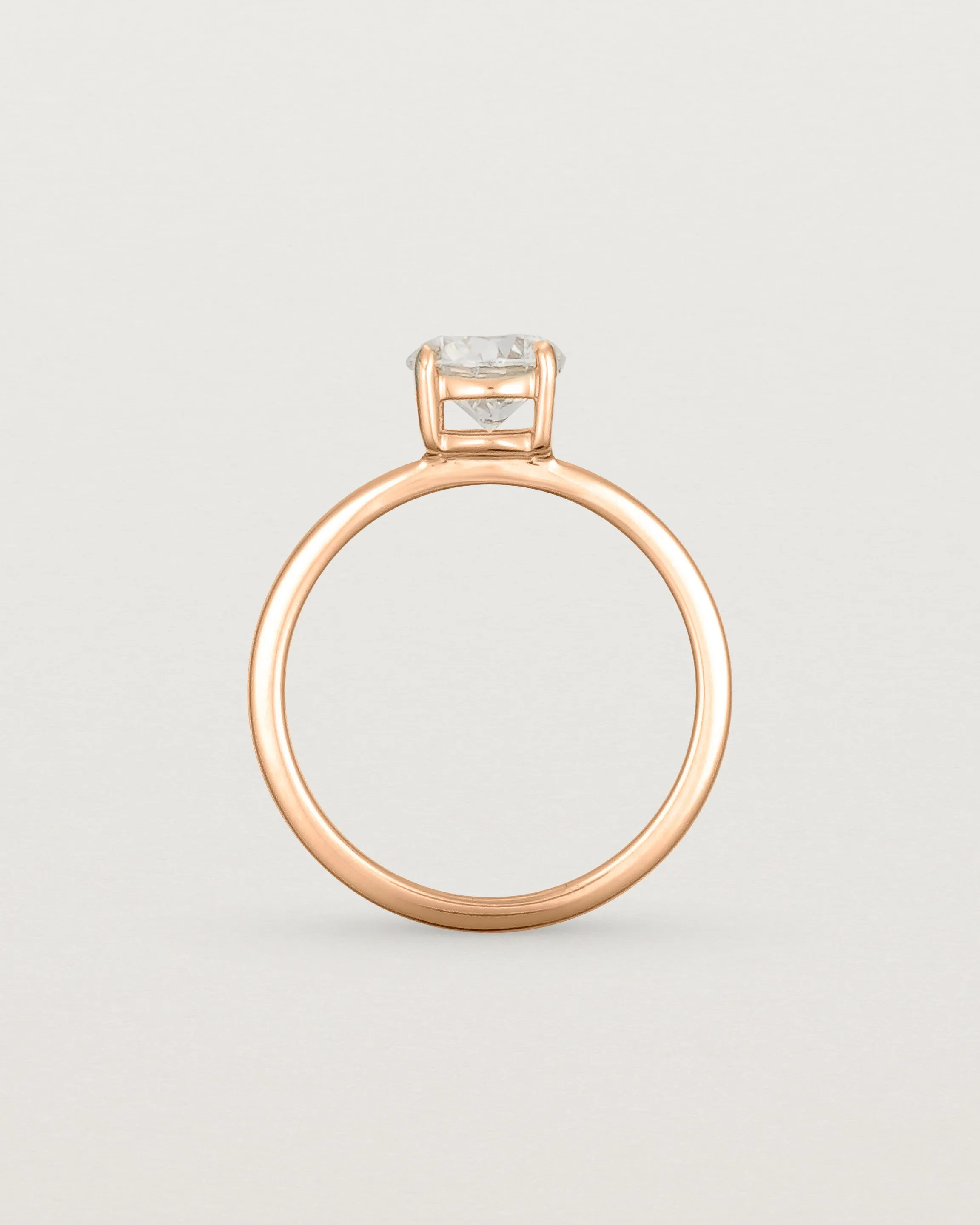 Petite Una Round Solitaire | Laboratory Grown Diamond