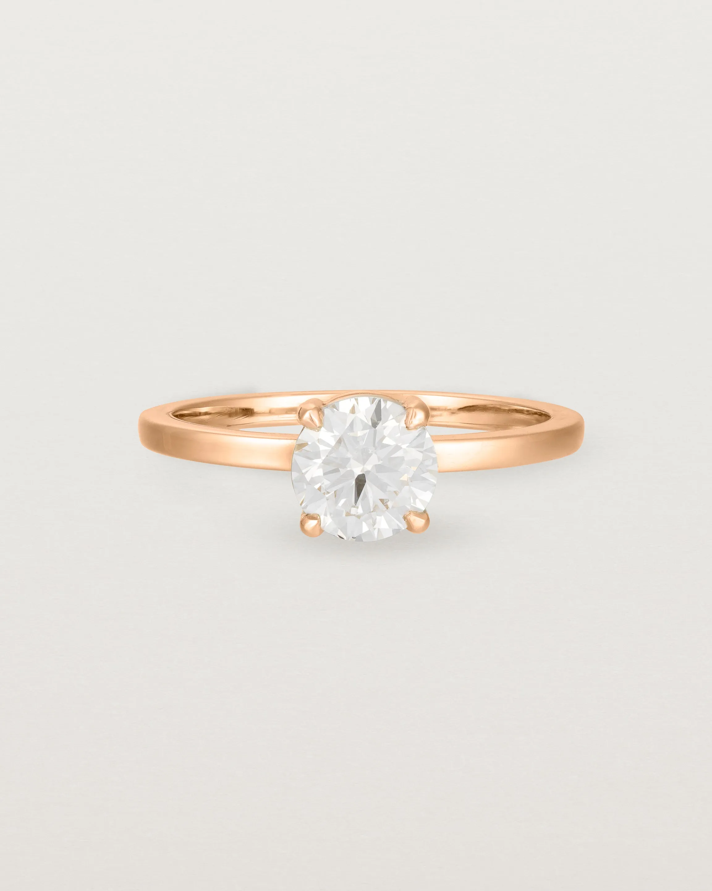 Petite Una Round Solitaire | Laboratory Grown Diamond