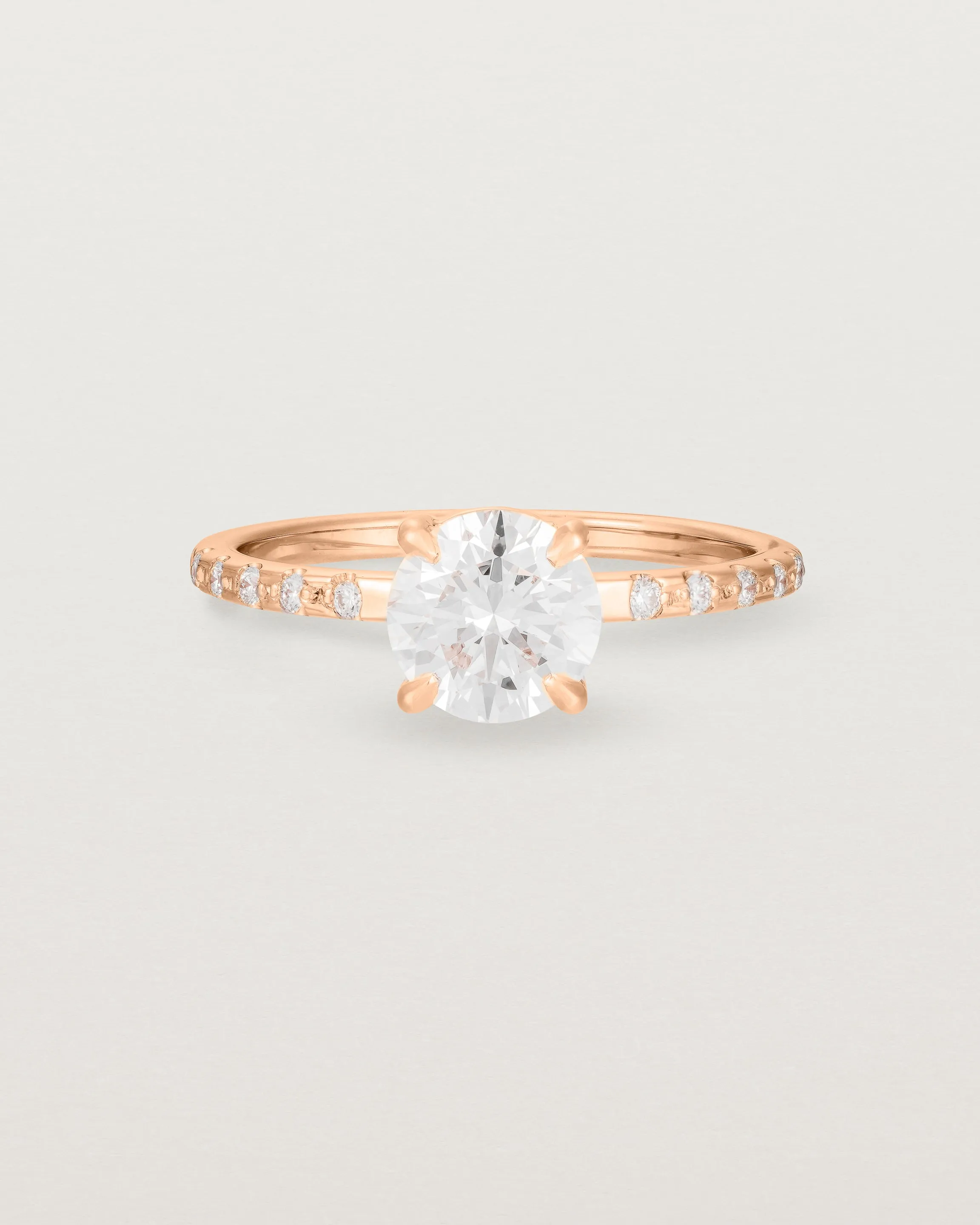 Petite Una Round Solitaire | Laboratory Grown Diamond