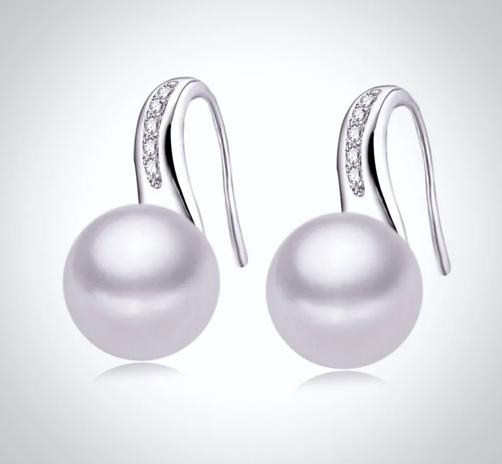 "Rory" - Freshwater Pearl and Sterling Silver Bridal Earrings