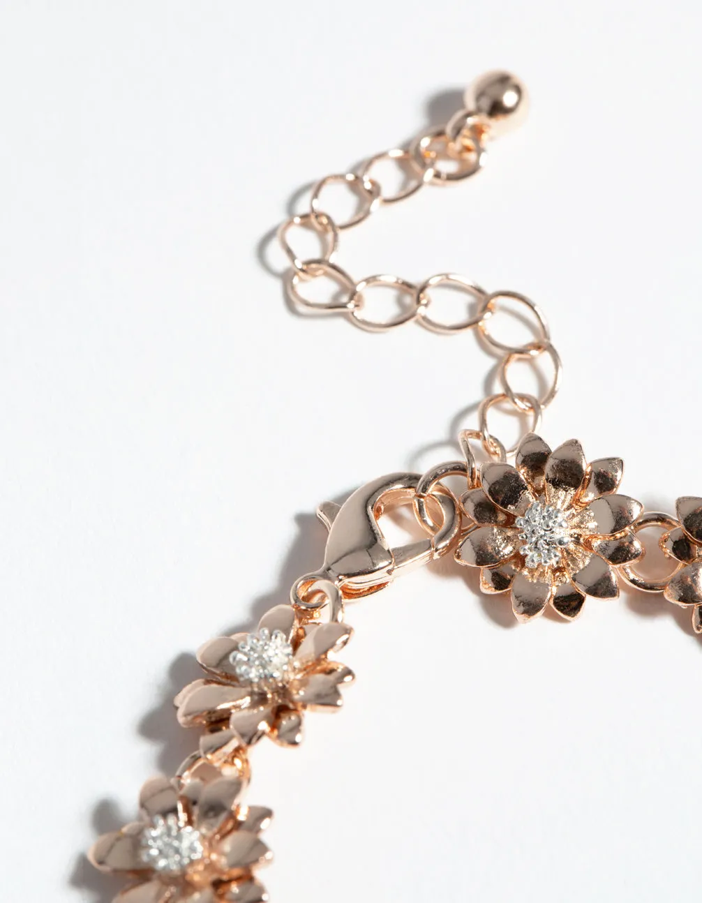 Rose Gold Daisy Chain Bracelet