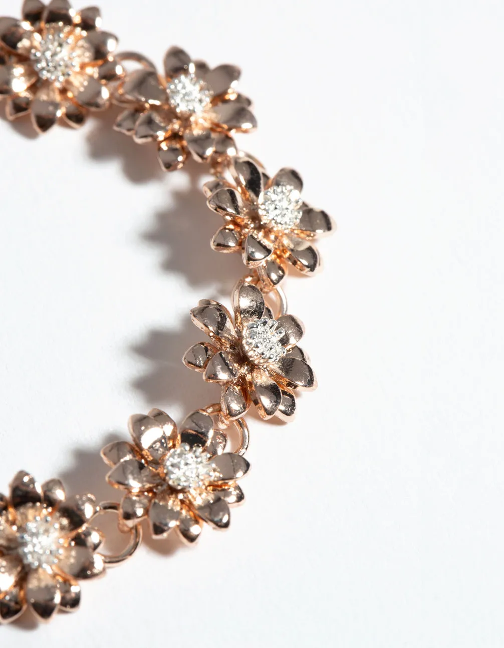 Rose Gold Daisy Chain Bracelet