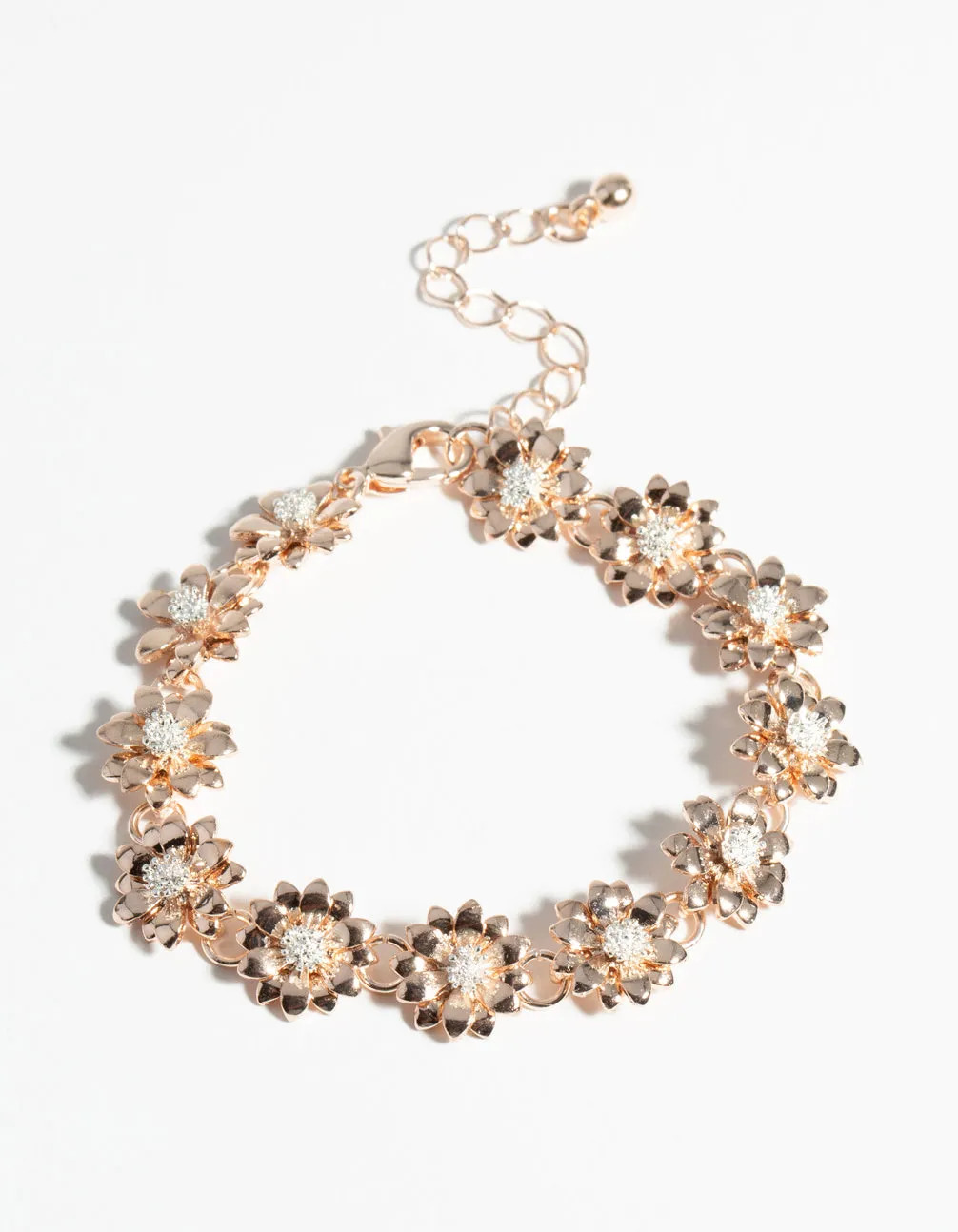 Rose Gold Daisy Chain Bracelet