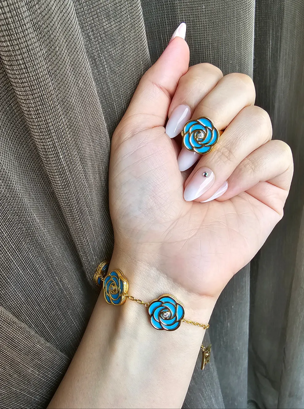 Rose- Ring (Turquoise)