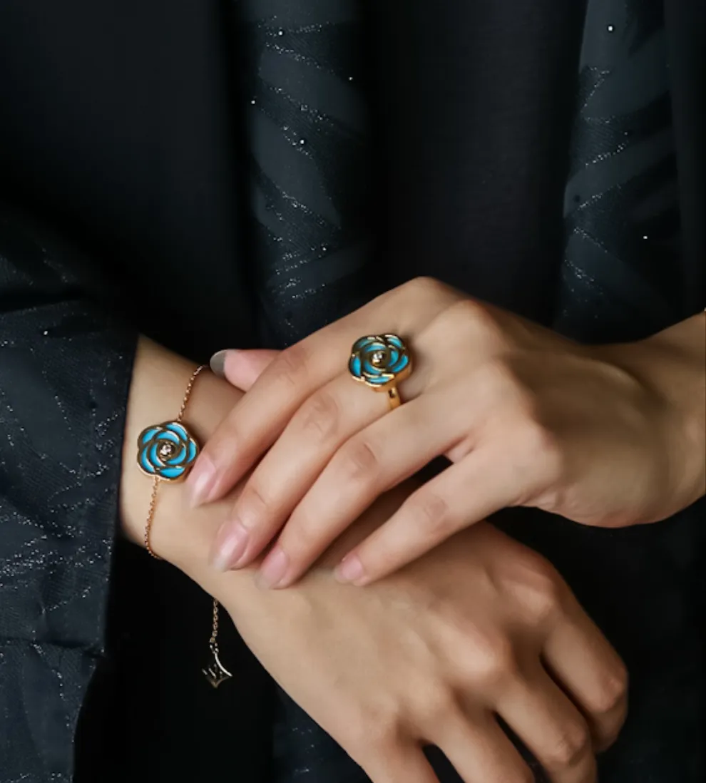 Rose- Ring (Turquoise)