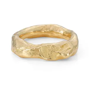 Rugged Rock Ring 18ct Gold