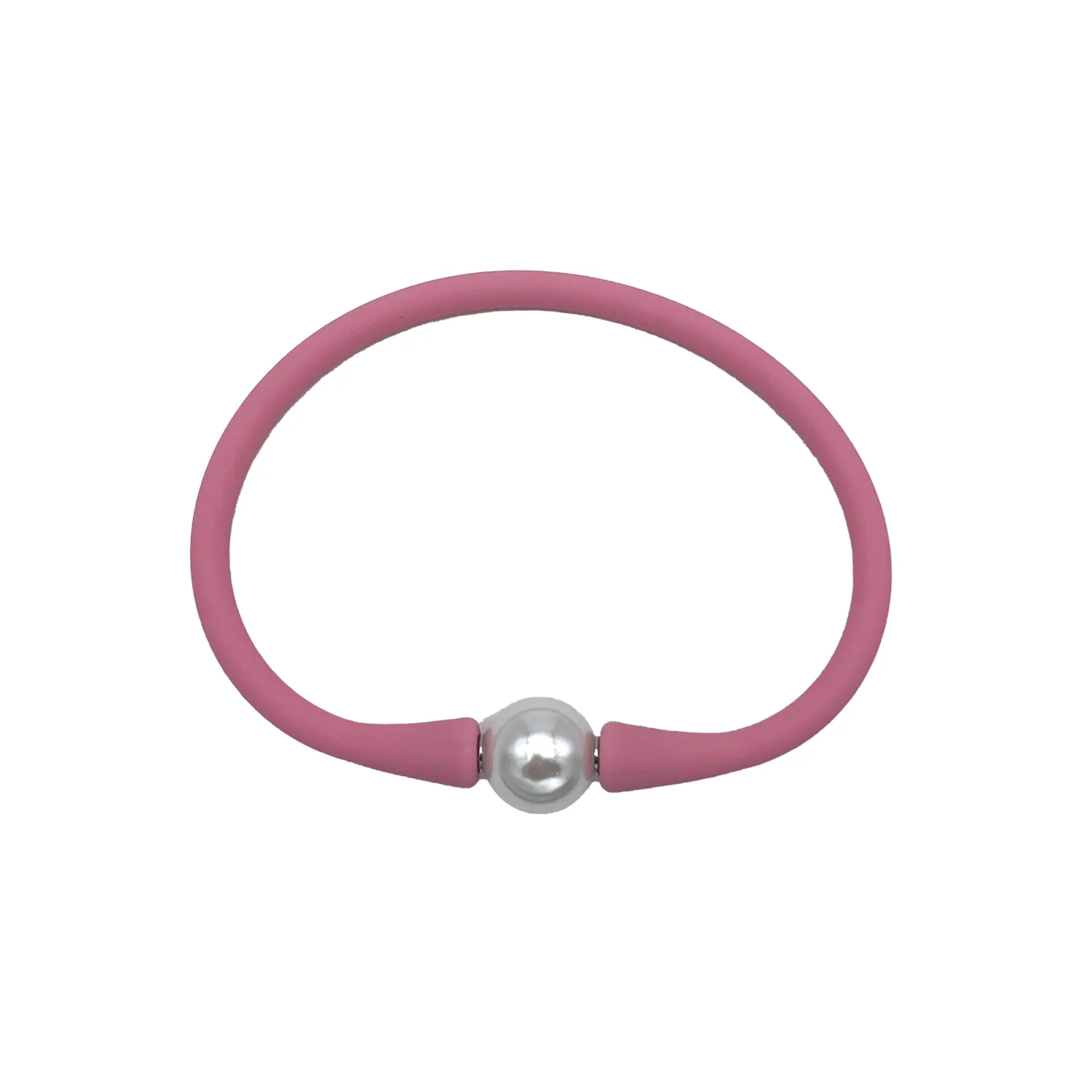 SB-2649 SILICONE BRACELET LIGHT PINK