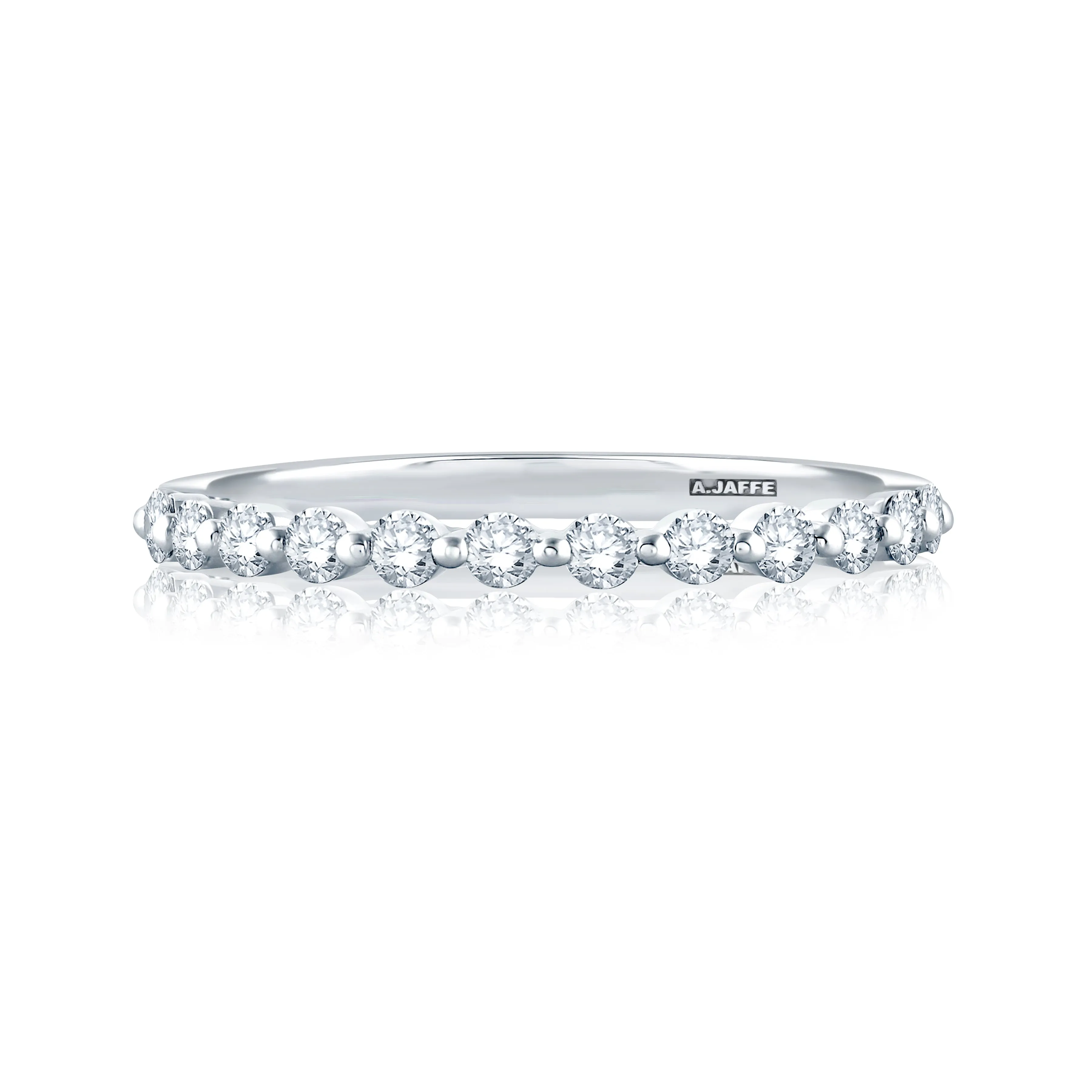 Single Shared Prong Diamond Band