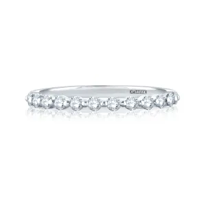 Single Shared Prong Diamond Band