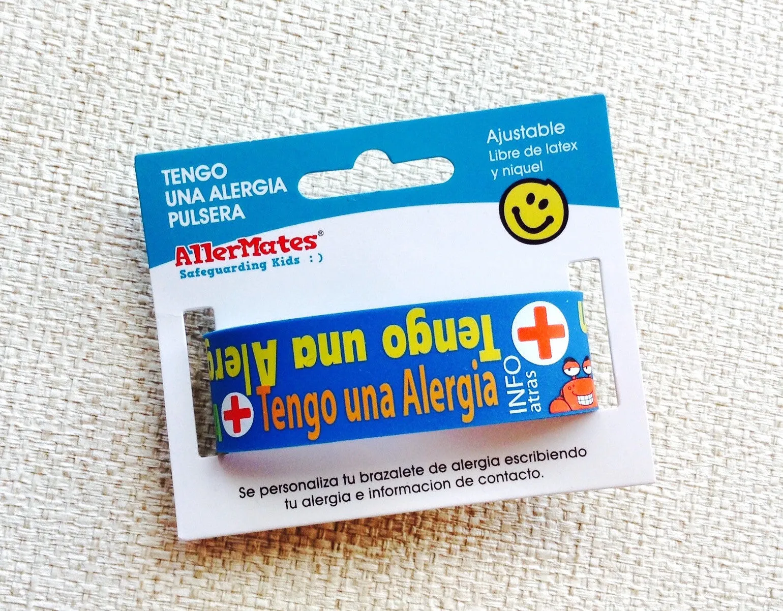 Spanish: I Have Allergies Silicone Bracelet