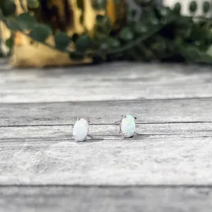 Sparkling Opal Jewel Stud Earrings (ROSE GOLD, GOLD OR SILVER)