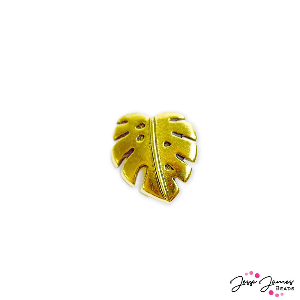 TierraCast Monstera Button in Gold