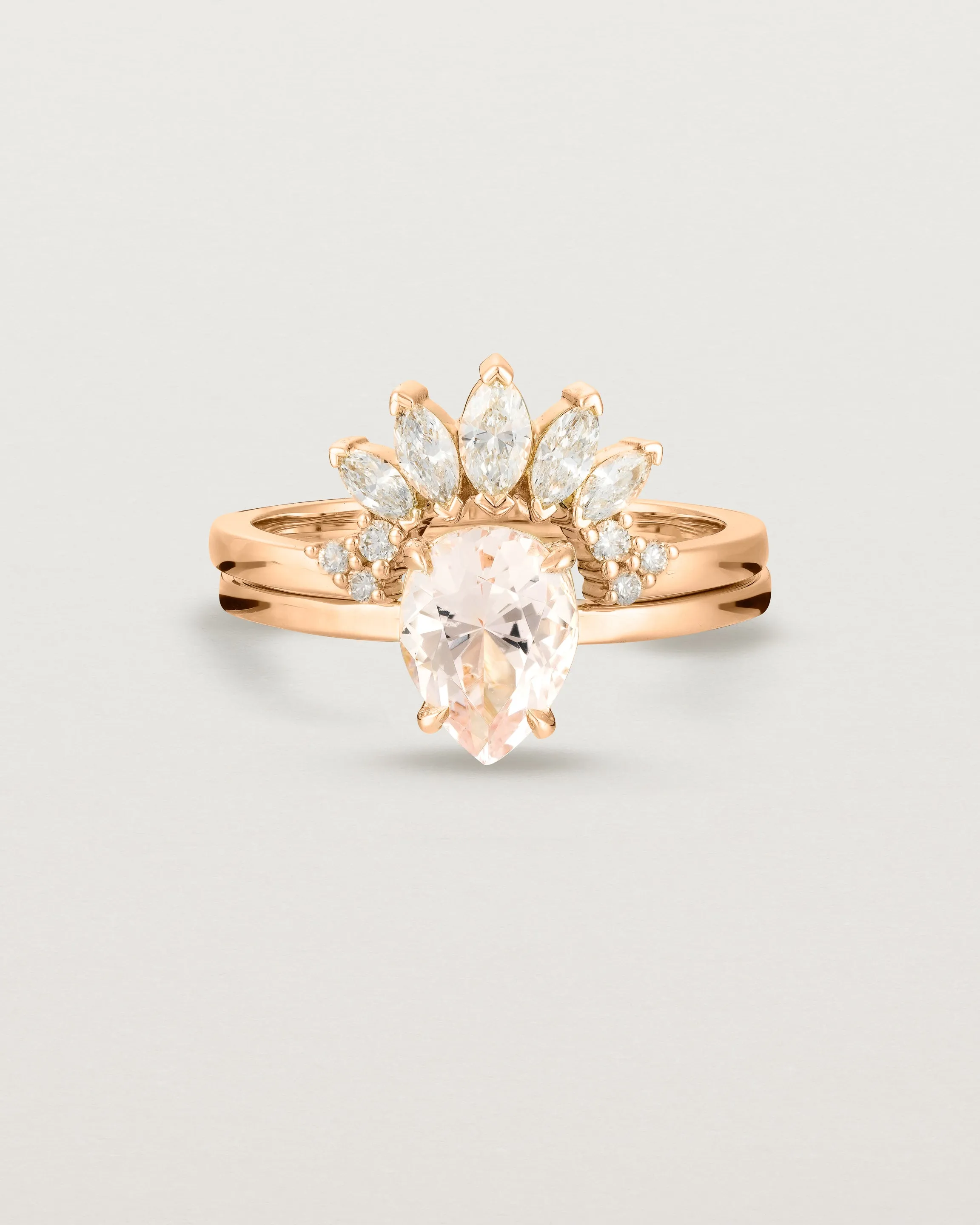 Una Pear Solitaire | Morganite